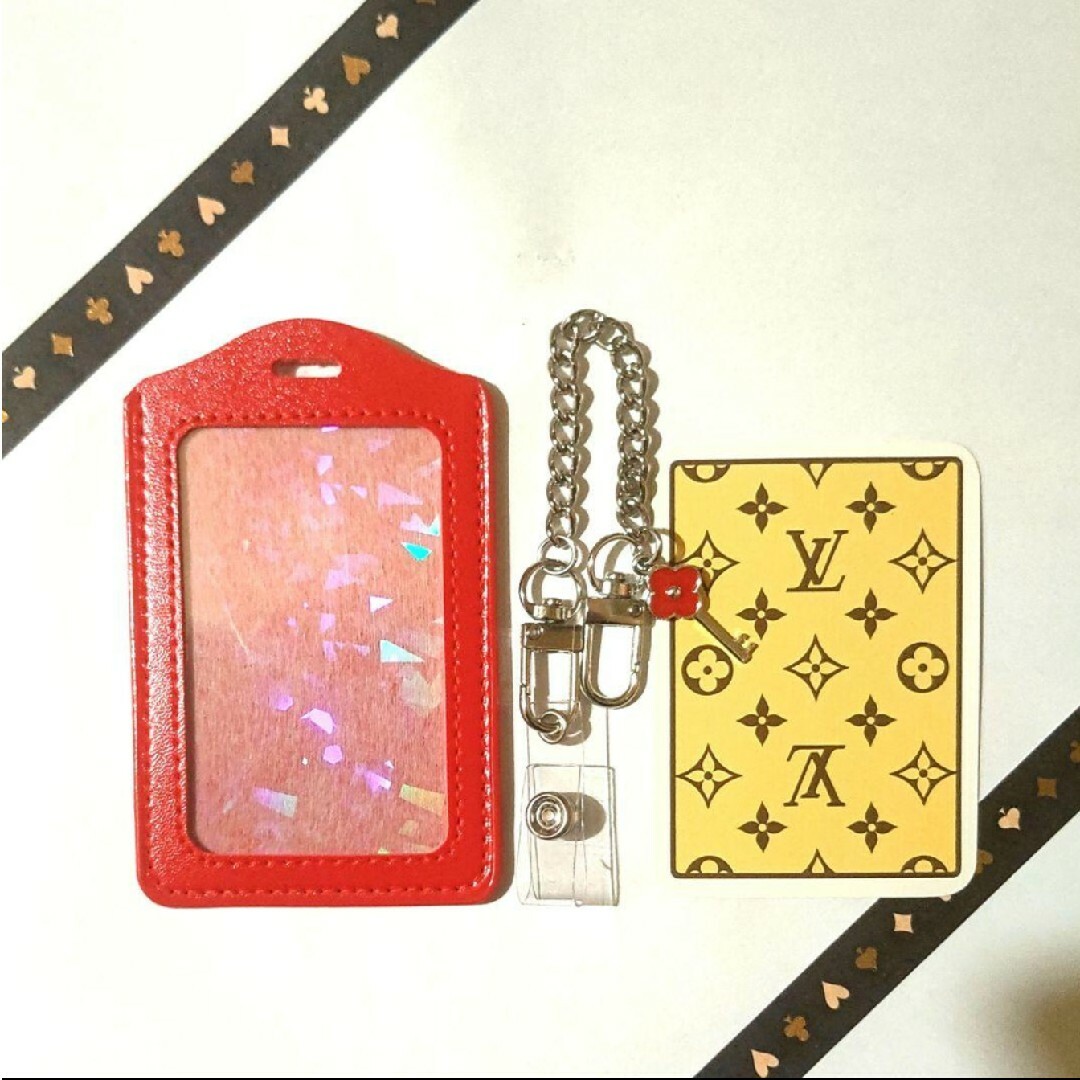 LOUIS VUITTON(ルイヴィトン)の希少♥♣LOUIS VUITTON♠♦モノグラムトランプ１枚　新品パスケース付⑬ レディースのファッション小物(パスケース/IDカードホルダー)の商品写真