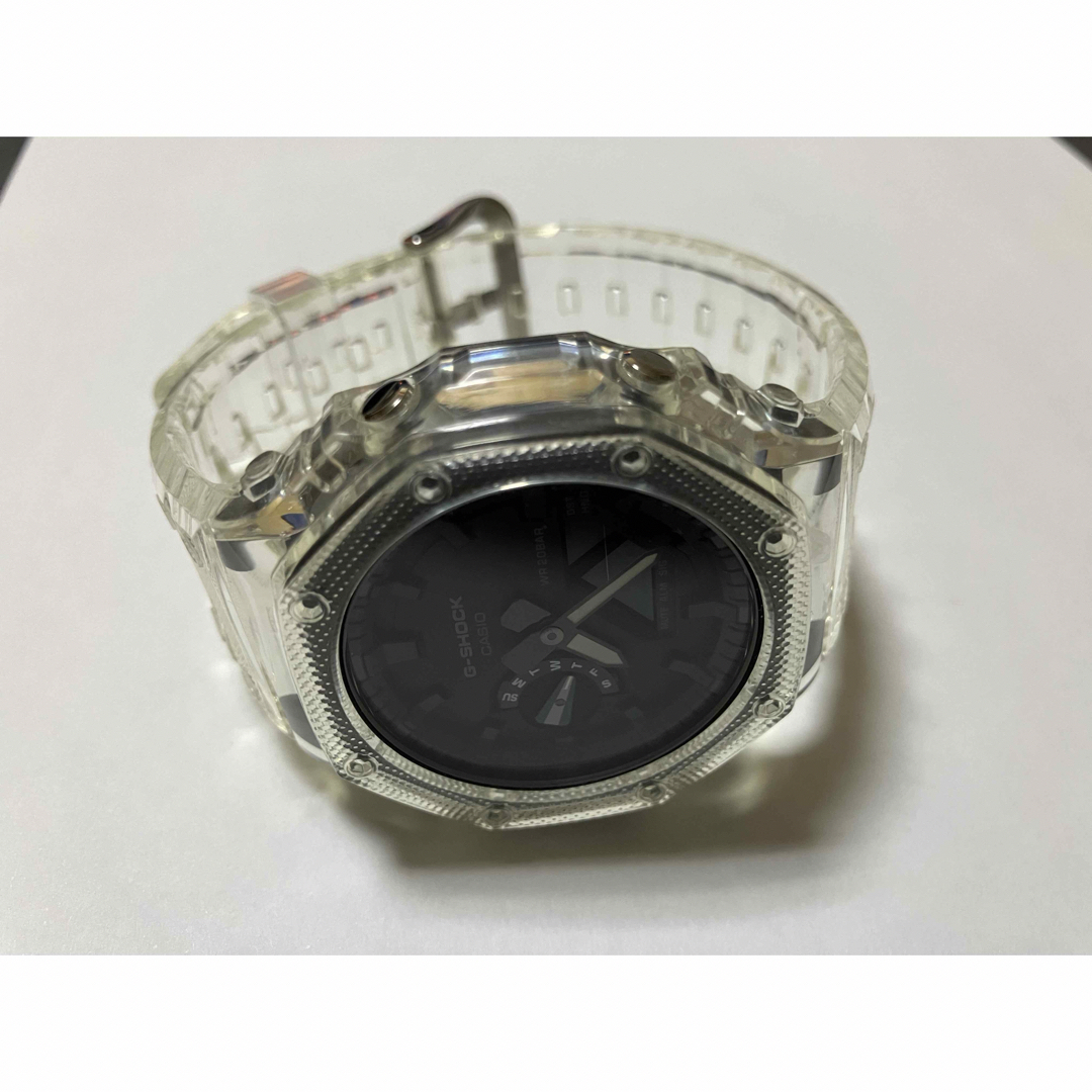 ☆GA2100用☆G-SHOCK カスタム  透明 　ベゼル&ベルト 工具付き ハンドメイドの素材/材料(各種パーツ)の商品写真