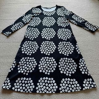 マリメッコ(marimekko)の美品 marimekko プケッティ カットソーワンピース XS(ひざ丈ワンピース)