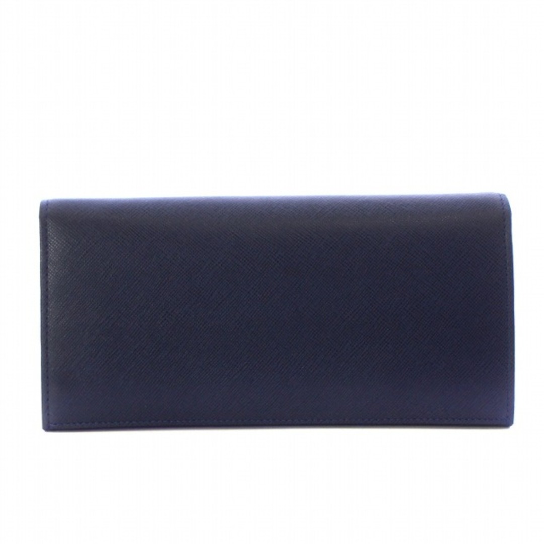 BURBERRY(バーバリー)のバーバリー 長財布 二つ折り がま口 ロゴ 内側ノバチェック 紺 YT4605 レディースのファッション小物(財布)の商品写真