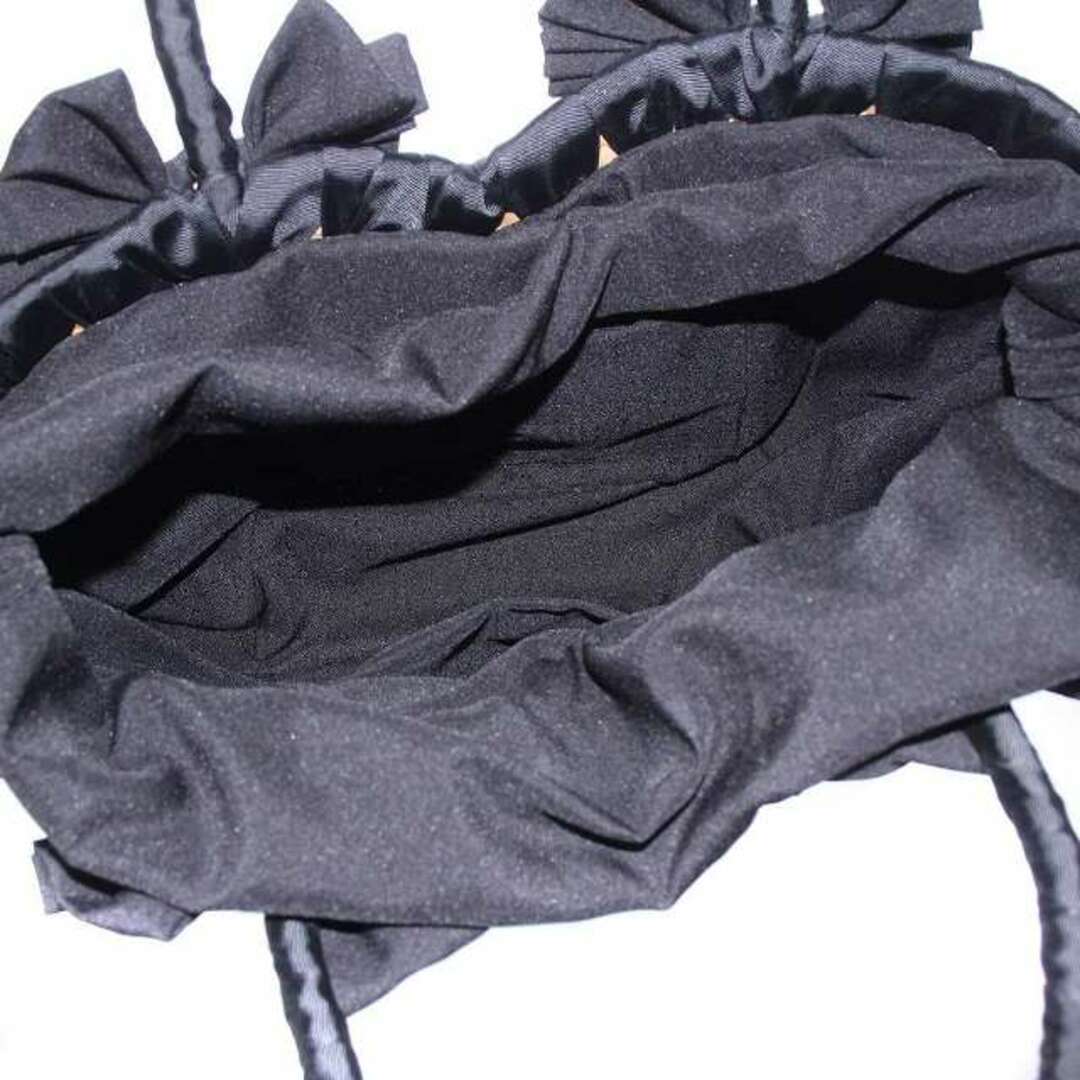 TOCCA(トッカ)のトッカ かごバッグ ハンド トート ストロー 巾着 ビックリボン ベージュ 黒 レディースのバッグ(トートバッグ)の商品写真