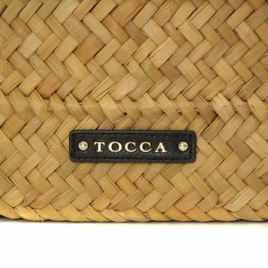 TOCCA(トッカ)のトッカ かごバッグ ハンド トート ストロー 巾着 ビックリボン ベージュ 黒 レディースのバッグ(トートバッグ)の商品写真