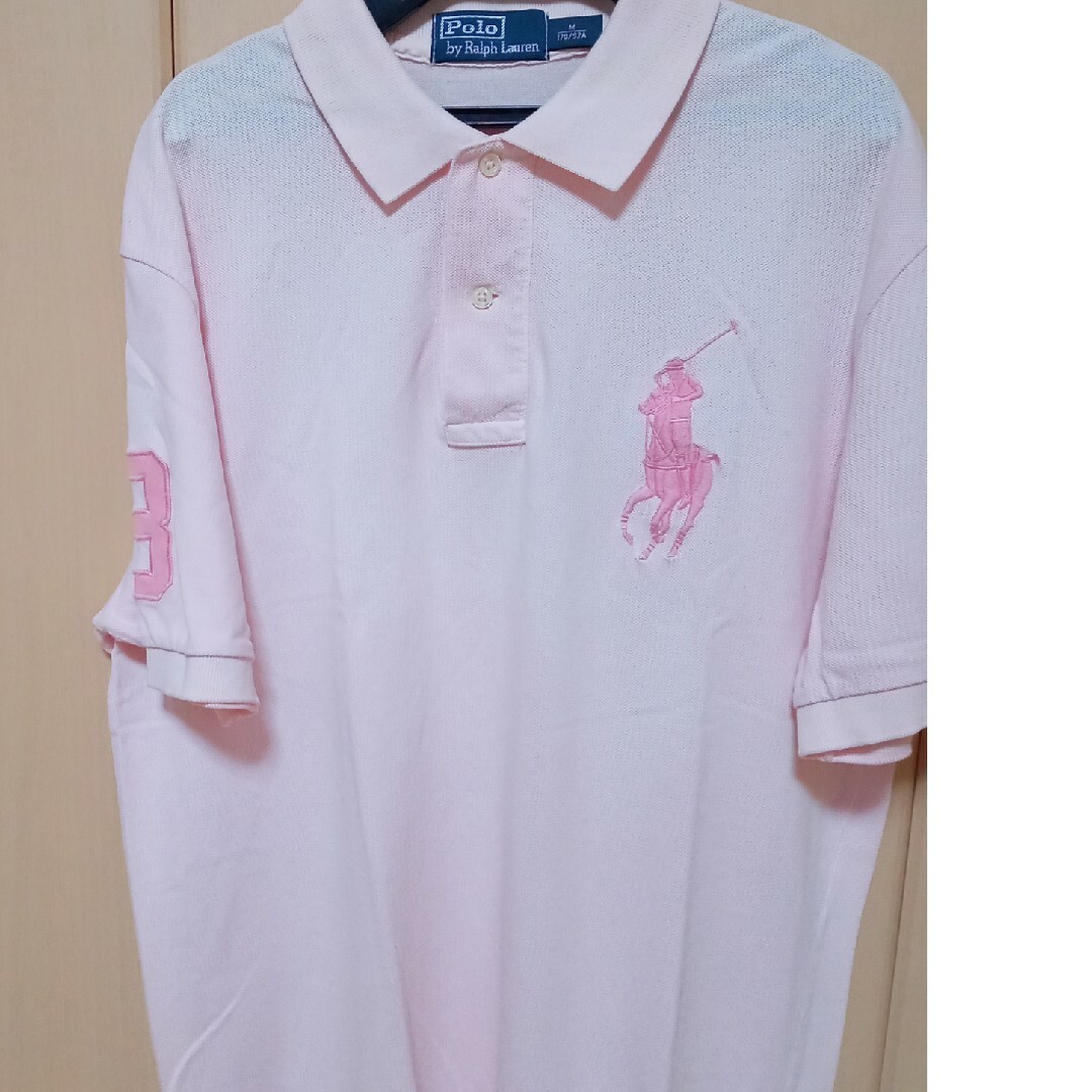 Ralph Lauren(ラルフローレン)のラルフローレン鹿の子半袖ピンク レディースのトップス(Tシャツ(半袖/袖なし))の商品写真