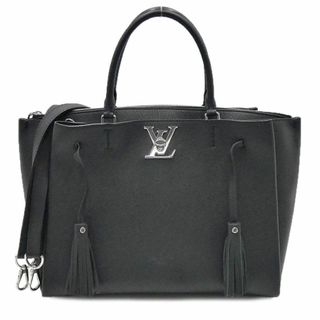 ルイヴィトン(LOUIS VUITTON)のルイヴィトン バッグ LOUIS VUITTON レザー ロックミート LVロゴ 2WAY トートバッグ ブラック M54569 T-YJL06199(ショルダーバッグ)