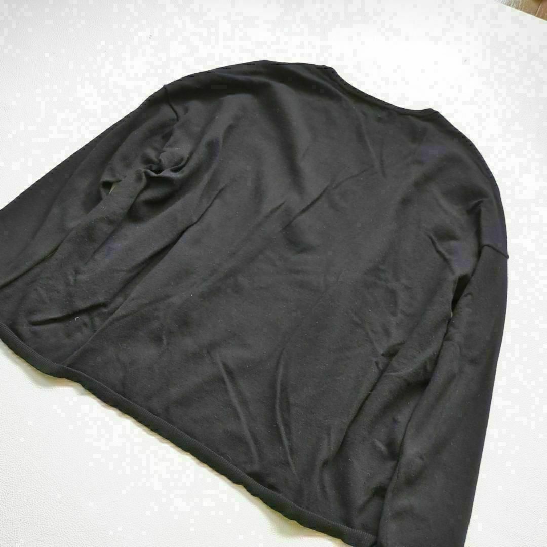 PLST(プラステ)のプラステ　長袖　ニット　セーター　黒　M　洗える　秋冬 レディースのトップス(ニット/セーター)の商品写真