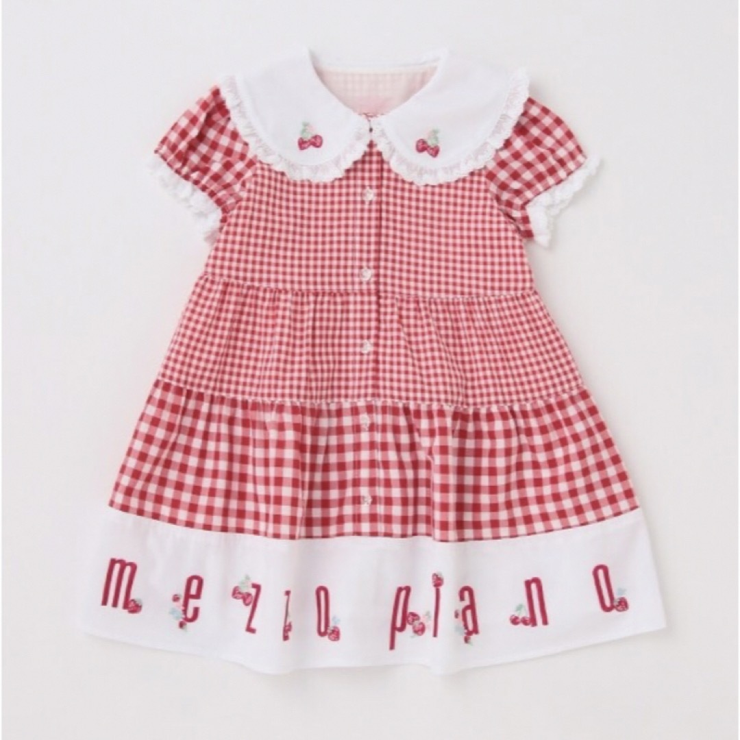 mezzo piano(メゾピアノ)のmezzo piano ワンピース キッズ/ベビー/マタニティのベビー服(~85cm)(ワンピース)の商品写真