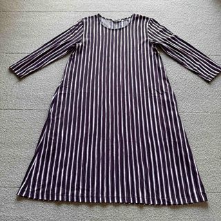 マリメッコ(marimekko)の美品 marimekko カットソーワンピース XS(ひざ丈ワンピース)