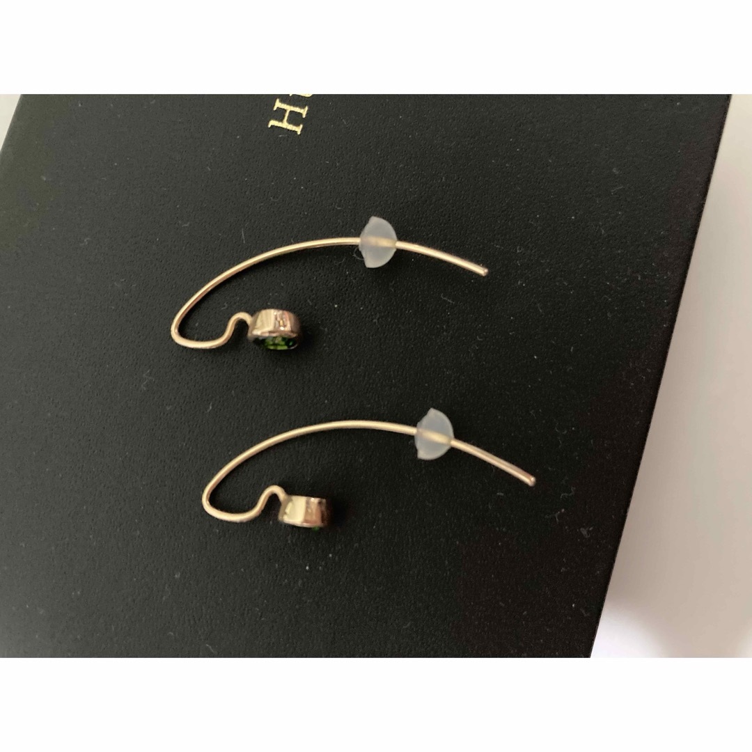 美品 hirotaka ヒロタカ クロムダイオプサイド フック ピアス k10 美品 hirotaka ヒロタカ クロムダイオプサイド フック ピアス k10