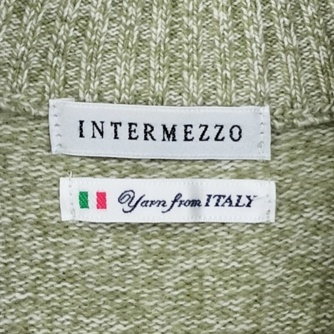 INTERMEZZO(インターメッツォ)の【カシミヤ混】インターメッツォ INTERMEZZO ハーフジップ ニット メンズのトップス(ニット/セーター)の商品写真