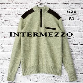 インターメッツォ(INTERMEZZO)の【カシミヤ混】インターメッツォ INTERMEZZO ハーフジップ ニット(ニット/セーター)