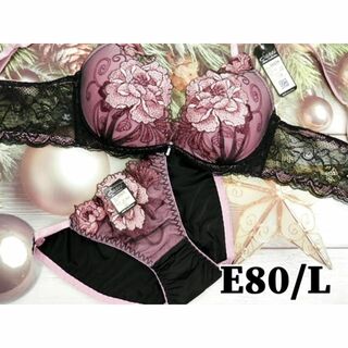 PS13 E80/L 脇高調ブラ＆ショーツセット ダイナミックローズ ピンク(ブラ&ショーツセット)