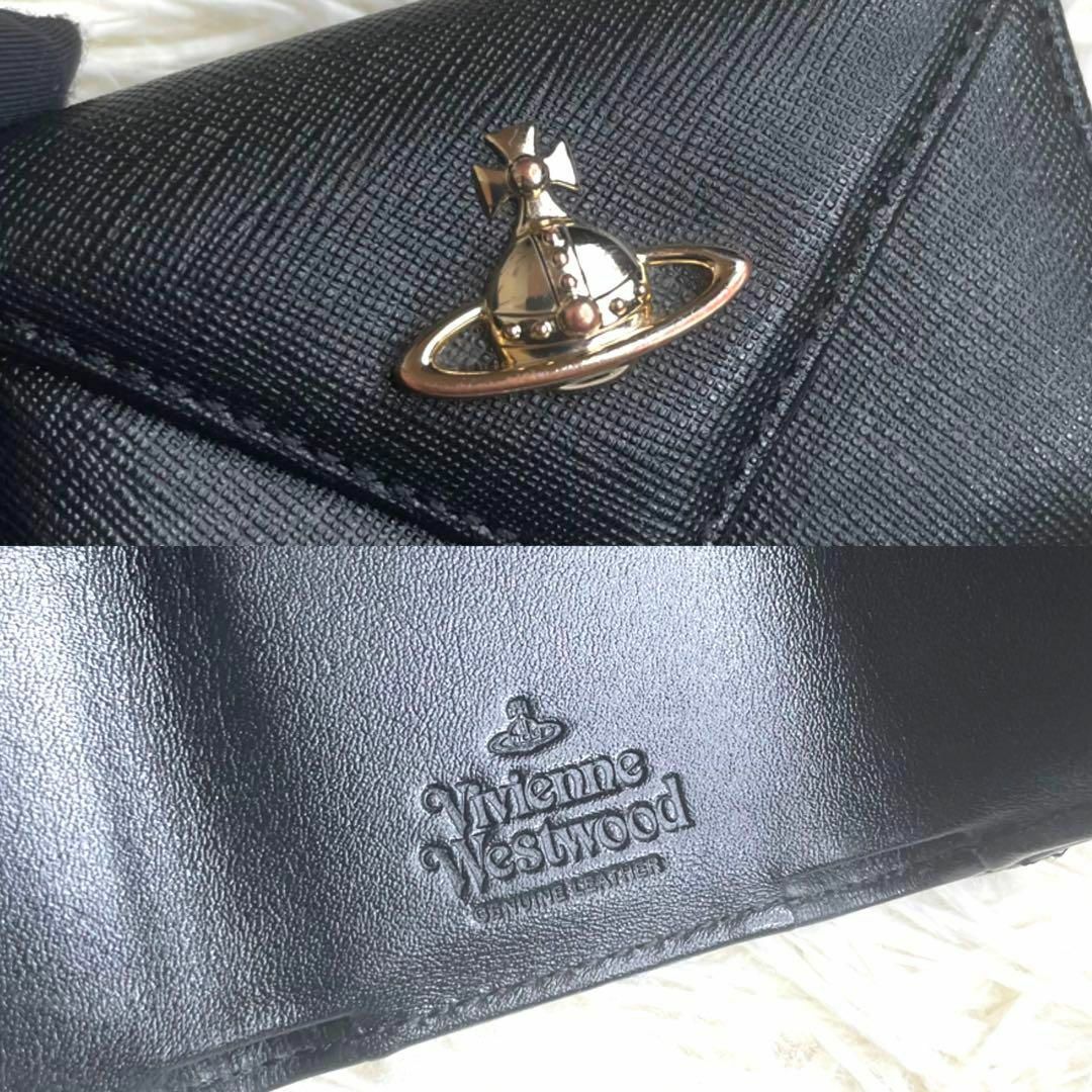 Vivienne Westwood(ヴィヴィアンウエストウッド)の⋟美品⋞ / ヴィヴィアンウエストウッド サフィアーノコンパクトレターウォレット レディースのファッション小物(財布)の商品写真