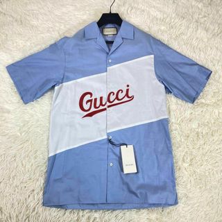 Gucci - 極美品✨　GUCCI グッチ　半袖　シャツ　水色