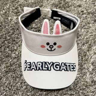 パーリーゲイツ(PEARLY GATES)のパーリーゲイツ　LINE FRIEND コラボ　サンバイザー(キャップ)