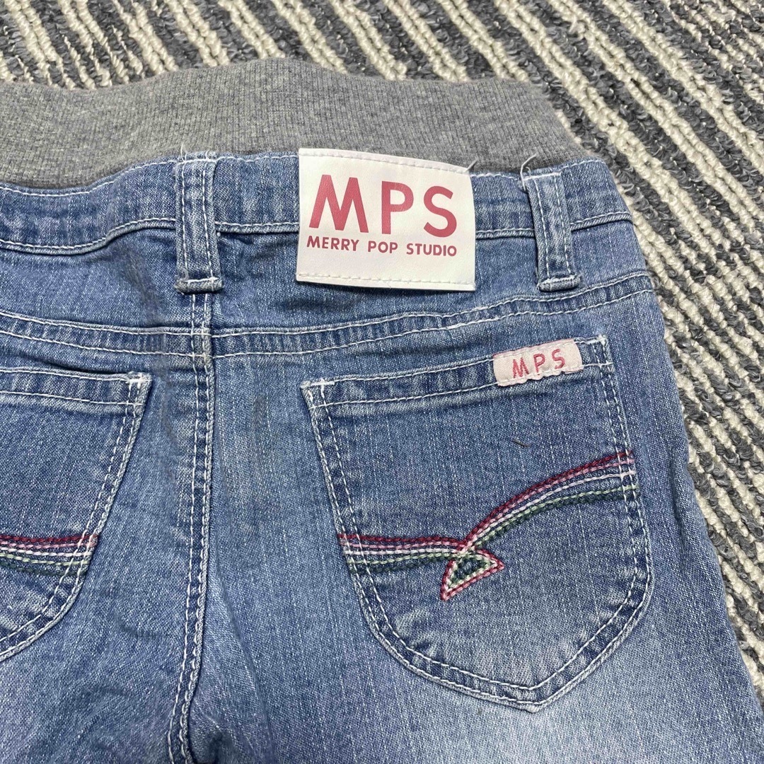 MPS(エムピーエス)のサイズ100㎝　デニムハーフパンツ　女の子　ＭＰＳ　Right-on キッズ/ベビー/マタニティのキッズ服女の子用(90cm~)(パンツ/スパッツ)の商品写真