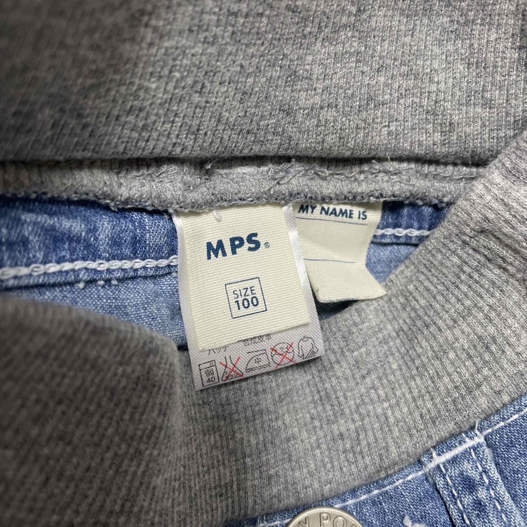 MPS(エムピーエス)のサイズ100㎝　デニムハーフパンツ　女の子　ＭＰＳ　Right-on キッズ/ベビー/マタニティのキッズ服女の子用(90cm~)(パンツ/スパッツ)の商品写真