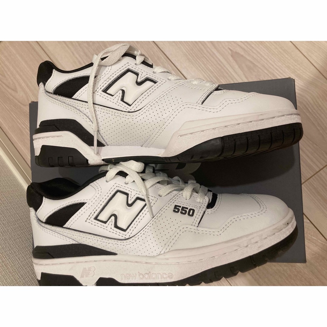 New Balance(ニューバランス)の美品　ニューバランス　BB550 HA1  ブラック　24.5 レディースの靴/シューズ(スニーカー)の商品写真