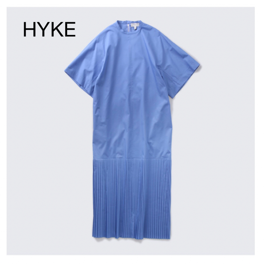 HYKE(ハイク)のHYKE TC PLEATED SHIRT DRESS レディースのワンピース(ロングワンピース/マキシワンピース)の商品写真