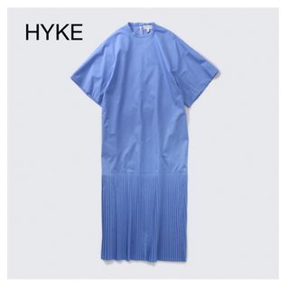 ハイク(HYKE)のHYKE TC PLEATED SHIRT DRESS(ロングワンピース/マキシワンピース)