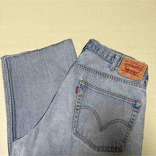 リーバイス(Levi's)のLevi's 550 リーバイス ブルー カットオフ 切りっぱなし リラックス(デニム/ジーンズ)