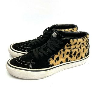 Supreme - ★SUPREME シュプリーム 17SS VANS バンズ S7ss Velvet Leopard SK-8 MID PRO  ベルベットレオパード ミッド プロ チーター×ブラック Size26.5cm