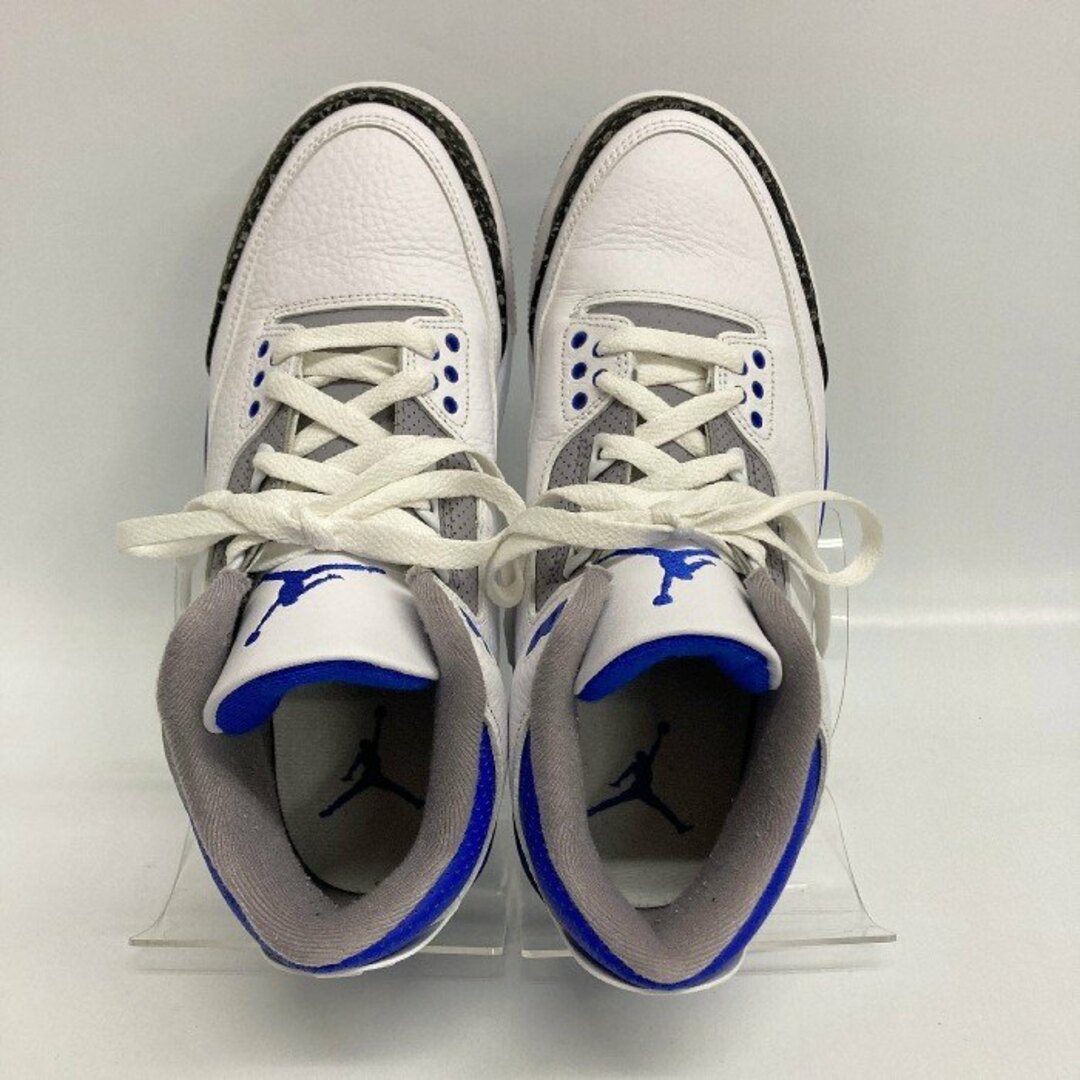 NIKE(ナイキ)の★NIKE ナイキ CT8532-145 AIR JORDAN 3 RETRO RACER BLUE ホワイト×ブルー×ブラック size25.5cm メンズの靴/シューズ(スニーカー)の商品写真