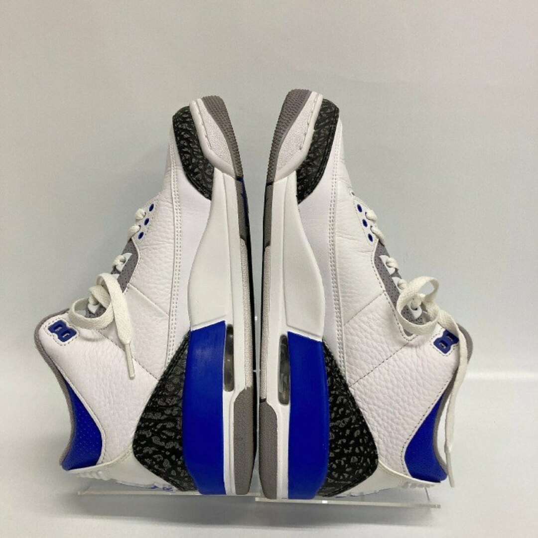 NIKE(ナイキ)の★NIKE ナイキ CT8532-145 AIR JORDAN 3 RETRO RACER BLUE ホワイト×ブルー×ブラック size25.5cm メンズの靴/シューズ(スニーカー)の商品写真