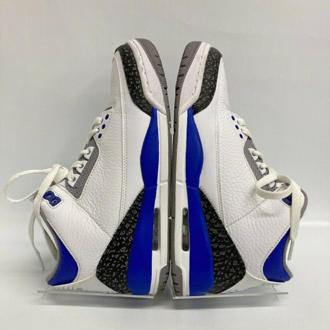 NIKE(ナイキ)の★NIKE ナイキ CT8532-145 AIR JORDAN 3 RETRO RACER BLUE ホワイト×ブルー×ブラック size25.5cm メンズの靴/シューズ(スニーカー)の商品写真