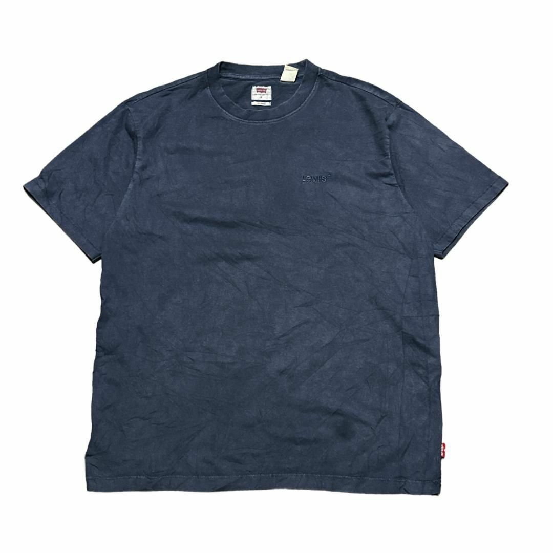 Levi's(リーバイス)のLevi's リーバイス 半袖Tシャツ ロゴタグ ネイビー US古着 v38 メンズのトップス(Tシャツ/カットソー(半袖/袖なし))の商品写真