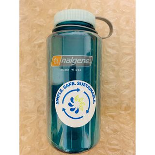 ナルゲン(Nalgene)の【新品未使用】ナルゲン　ワイドマウスボトル　1ℓ　ブルー　シー(登山用品)