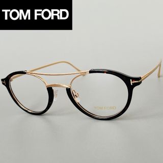 TOM FORD EYEWEAR - メガネ トムフォード メンズ レディース ボストン ツーブリッジ ゴールド