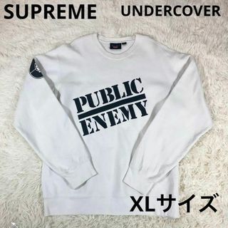 シュプリーム(Supreme)のSupreme×UNDERCOVER  PUBLIC ENEMY 白　XL(スウェット)