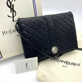 イヴサンローラン(Yves Saint Laurent)の【極美品】イヴサンローラン　2way キルティング　ショルダーバッグ　ブラック(トートバッグ)