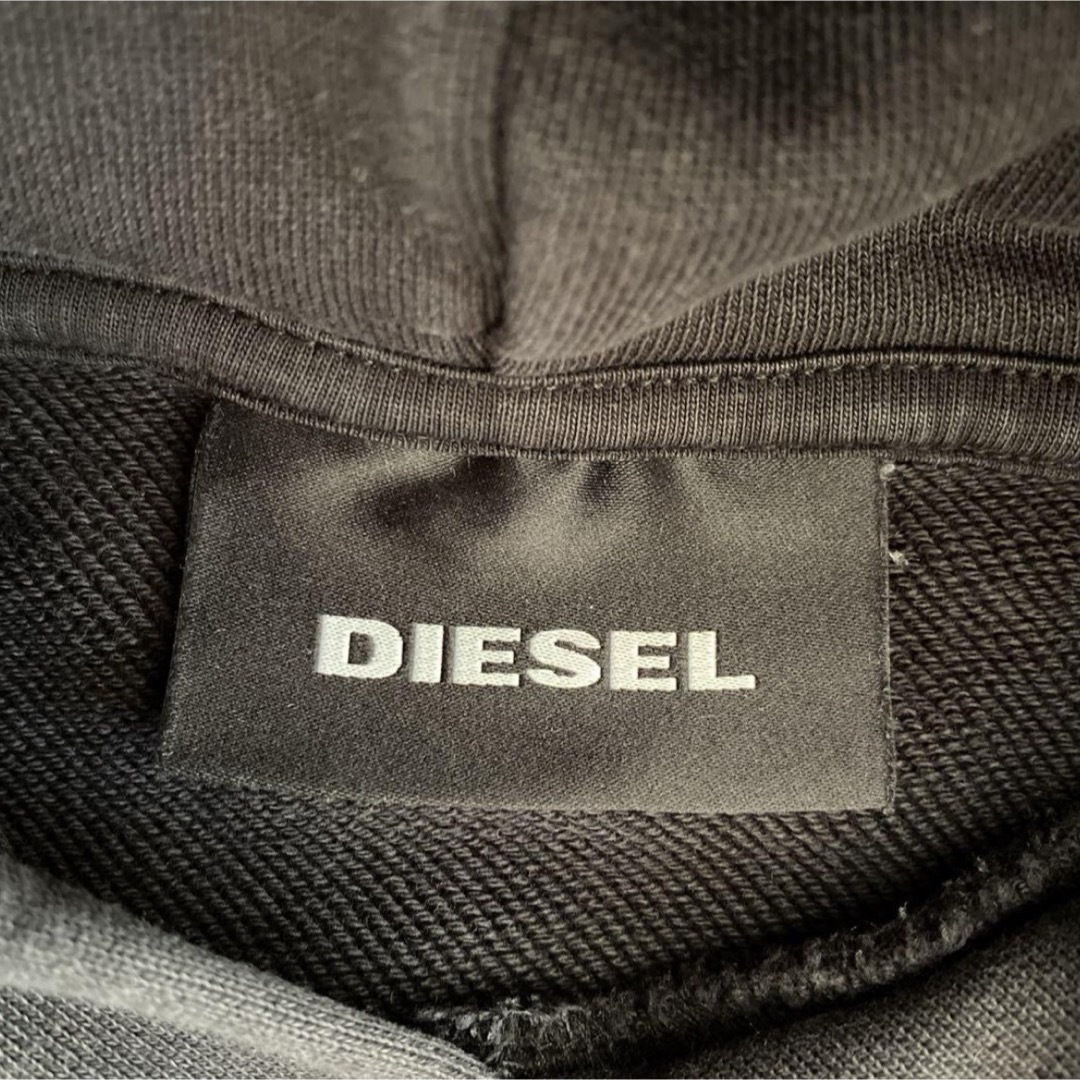 DIESEL(ディーゼル)のDIESEL ディーゼル フード パーカー トレーナー ブラック メンズのトップス(パーカー)の商品写真