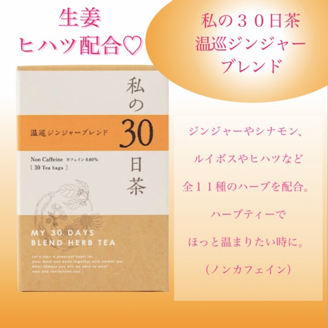 生活の木(セイカツノキ)の私の30日茶ハーブティー お試しセット6種×5TBずつ計30TB　健康茶 食品/飲料/酒の健康食品(健康茶)の商品写真