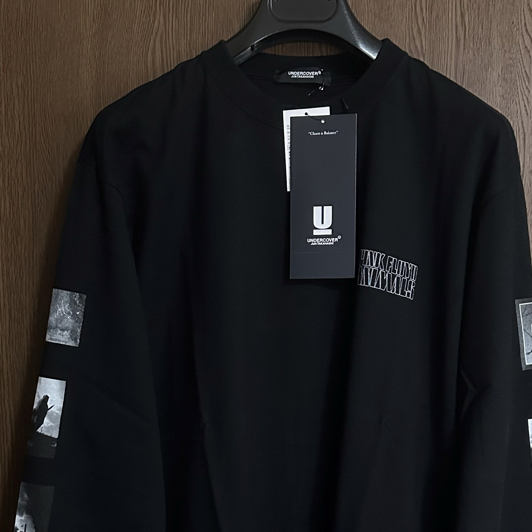 UNDERCOVER(アンダーカバー)の黒4新品 UNDERCOVER ピンクフロイド ANIMALS ロング Tシャツ メンズのトップス(スウェット)の商品写真