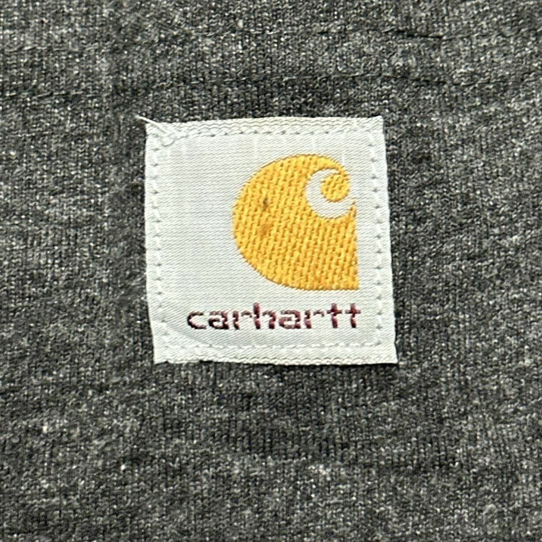 carhartt(カーハート)のcarhartt カーハート 半袖Tシャツ ロゴパッチ グレー US古着v39 メンズのトップス(Tシャツ/カットソー(半袖/袖なし))の商品写真