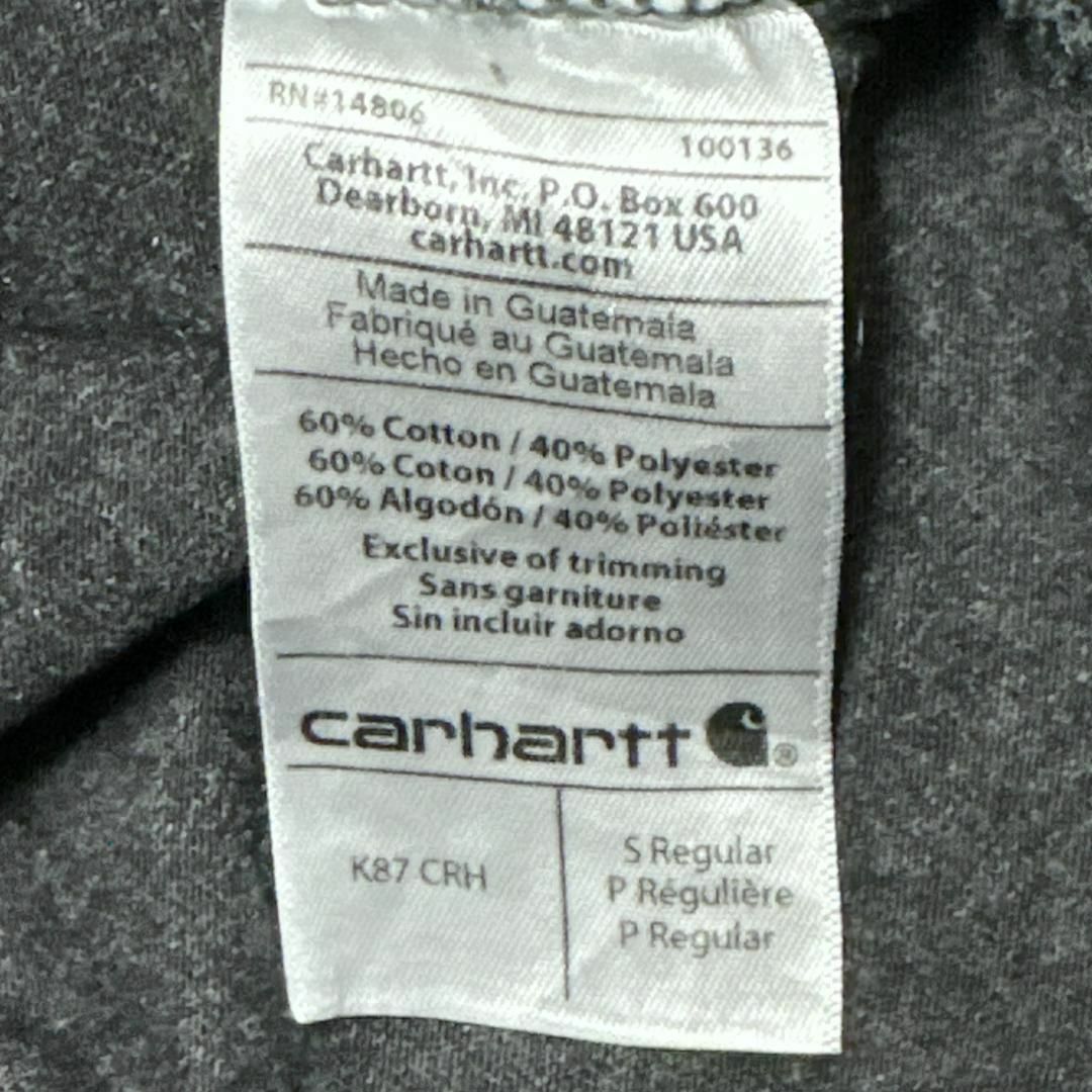 carhartt(カーハート)のcarhartt カーハート 半袖Tシャツ ロゴパッチ グレー US古着v39 メンズのトップス(Tシャツ/カットソー(半袖/袖なし))の商品写真