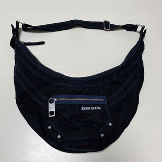 DIESEL archive 00s ショルダーバッグ Y2K ブラック ブルー