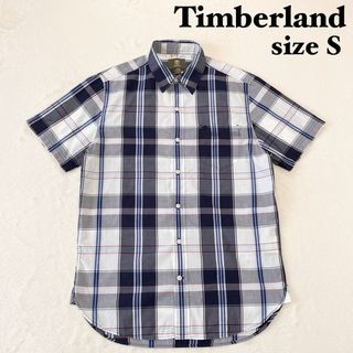 ティンバーランド(Timberland)の【美品】ティンバーランド　メンズ半袖シャツ　チェック　コットン　快適　Sサイズ(シャツ)