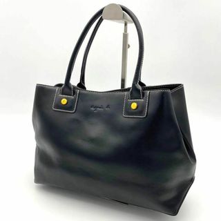 アニエスベー(agnes b.)の【良品】アニエスべー　ハンドバッグ　トートバッグ ブラック　ハンドバッグ(トートバッグ)