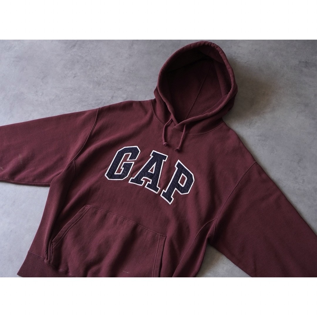 GAP(ギャップ)の90s OLD GAP ロゴ スウェットパーカー フーディ 紺タグ メンズのトップス(パーカー)の商品写真