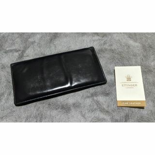 エッティンガー(ETTINGER)のETTINGER LONG WALLET WITH ZIP BLACK/YEL(長財布)