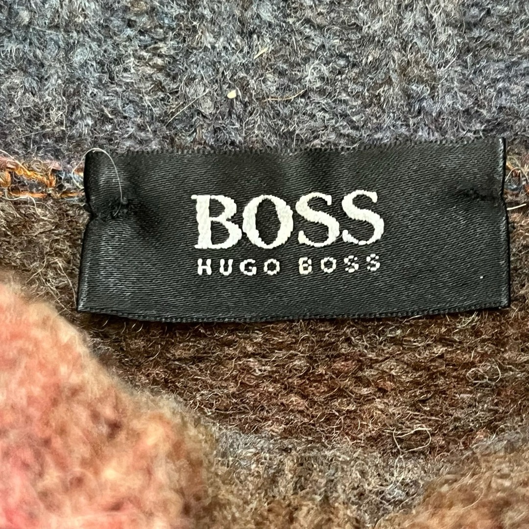 HUGO BOSS(ヒューゴボス)の★HUGO BOSS 総柄ニット セーター イタリア製 ラムウール 大谷翔平 メンズのトップス(ニット/セーター)の商品写真