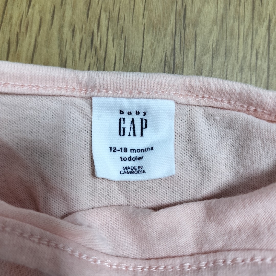 babyGAP(ベビーギャップ)のbabyGAP　ワンピース　80cm　ピンク キッズ/ベビー/マタニティのベビー服(~85cm)(ワンピース)の商品写真