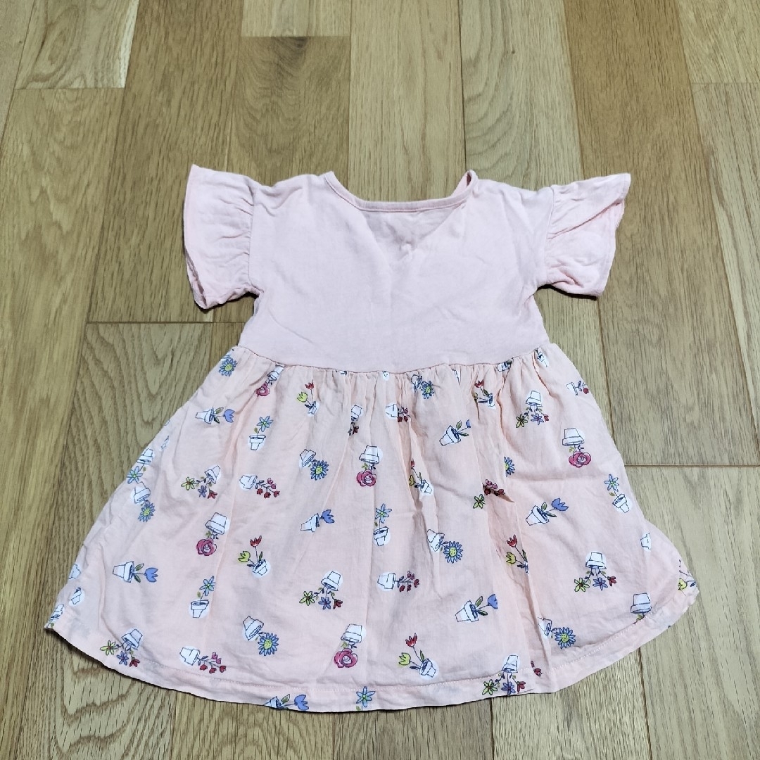 babyGAP(ベビーギャップ)のbabyGAP　ワンピース　80cm　ピンク キッズ/ベビー/マタニティのベビー服(~85cm)(ワンピース)の商品写真