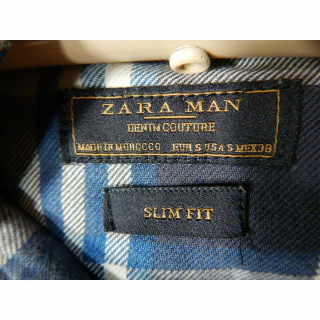 ZARA(ザラ)の8669　ザラ　マン　長袖　チェック　ウエスタン　デザイン　シャツ　 メンズのトップス(シャツ)の商品写真