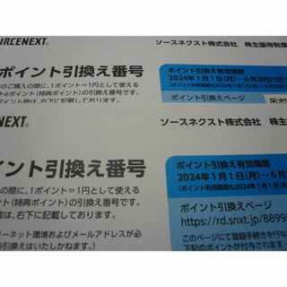 ソースネクスト株主優待券3000ポイント分 6/30まで 普通郵便発送(その他)