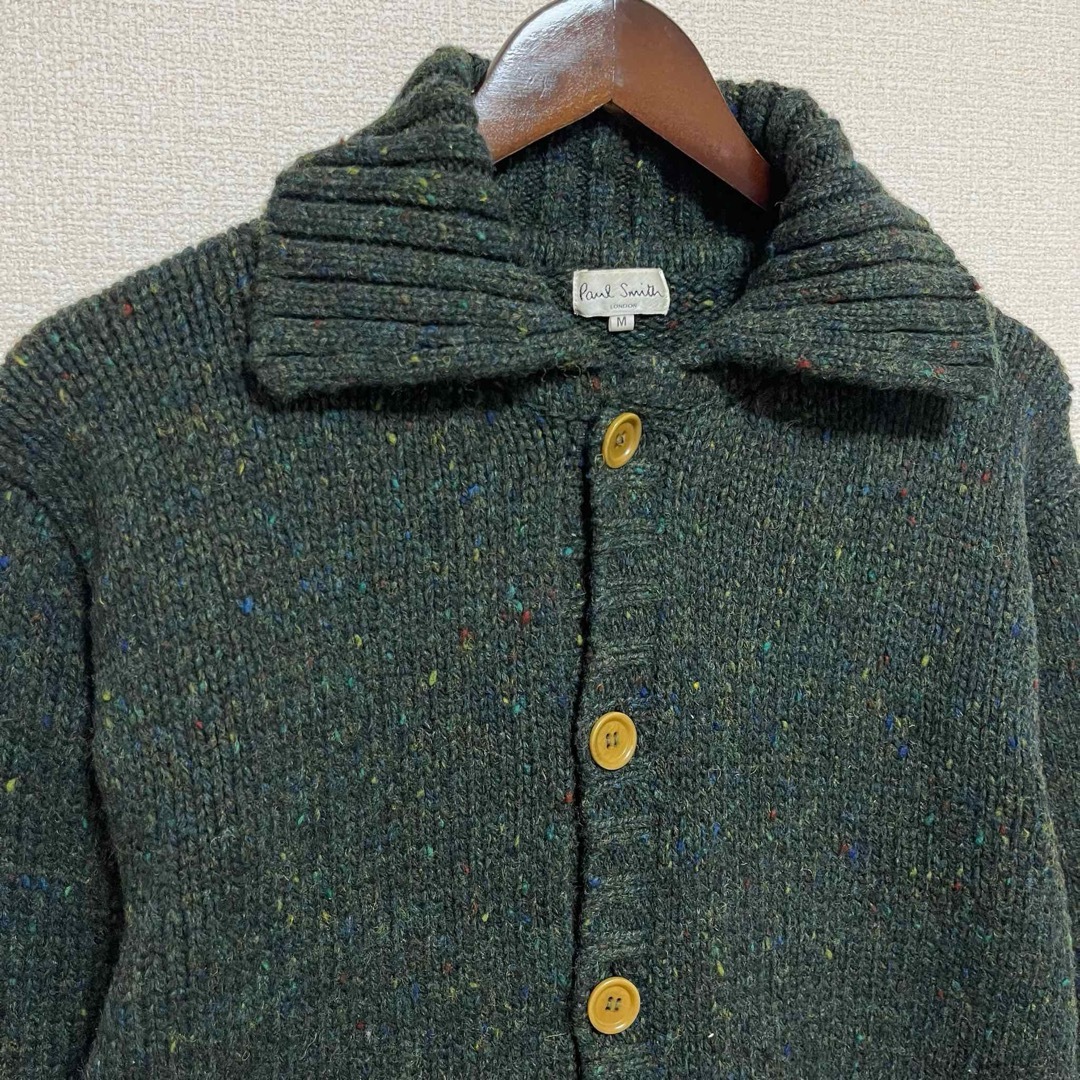 Paul Smith(ポールスミス)の★Paul Smith ポールスミス カーディガン ニット グリーン M 日本製 メンズのトップス(カーディガン)の商品写真