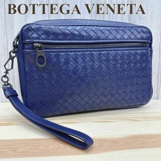 ボッテガヴェネタ(Bottega Veneta)のボッテガヴェネタ クラッチバッグ セカンドバッグ イントレチャート ネイビー(セカンドバッグ/クラッチバッグ)